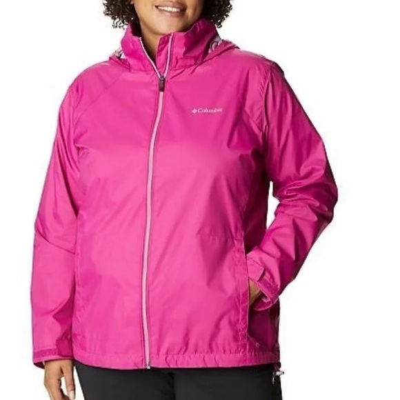 Columbia Sportswear Womens Windbreaker Running Athletic Jacket Pink S - Picture 15 of 15